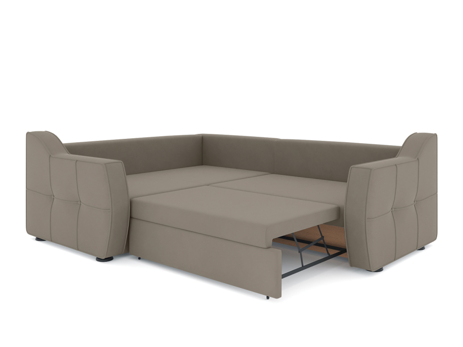 Диваны угловые в гостиную, Диван-кровать угловой Френсис дельфин, велюр