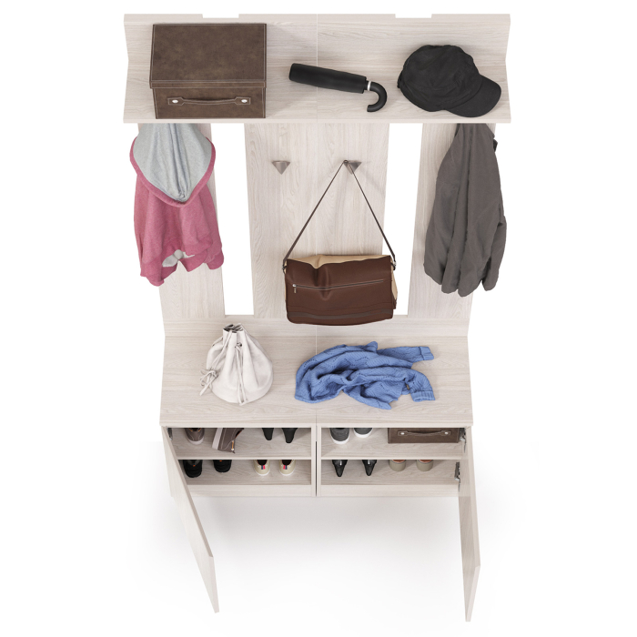 Прихожая, Тумбы с вешалками для верхней одежды Ника