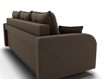 Прямой диван Генри,НПБ,еврокнижка,велюр