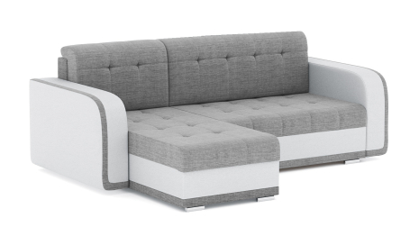 Диван-кровать угловой Генри еврокнижка, рогожка+кож.зам