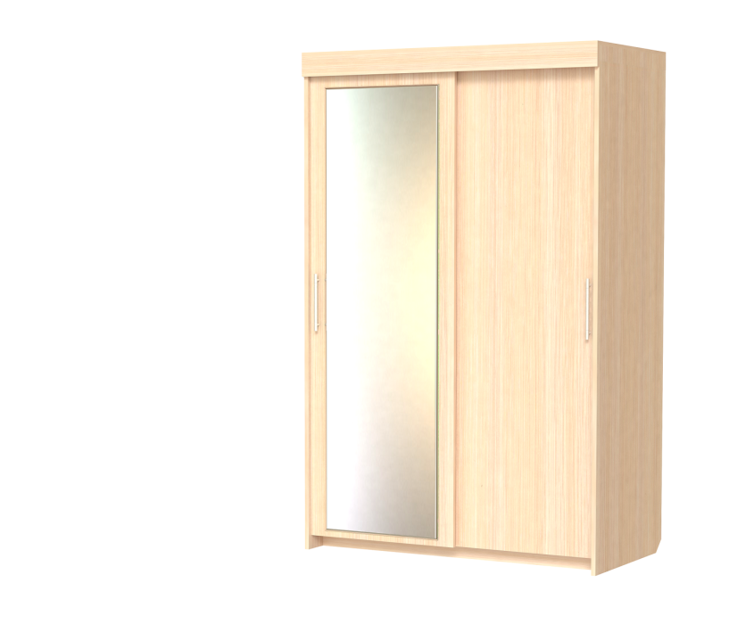 Шкафы-купе 2-х дверные, Шкаф-купе шк-18 двухдверный с зеркалом