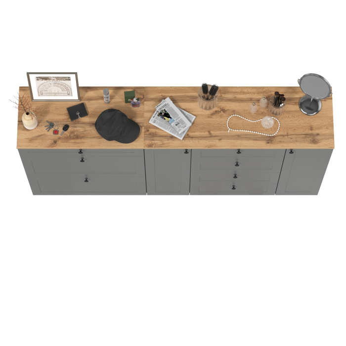 Прихожие, Тумба для обуви и комод четыре ящика Остин