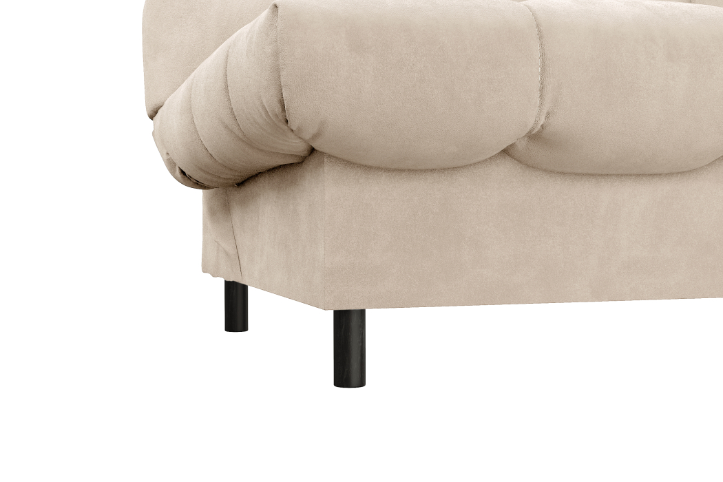 Диваны кровати со спальным местом, Диван прямой ЮТА, с черными ножками