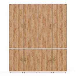 Стенка для четырёх пеналов для хранения вещей или документов для офиса Лидер-8