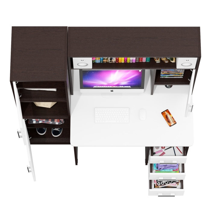 Прямые компьютерные столы, Компьютерный стол с колонкой СК-9