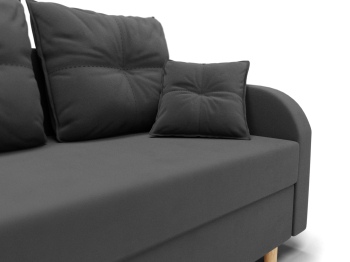 Прямой диван Генри,НПБ,еврокнижка,велюр