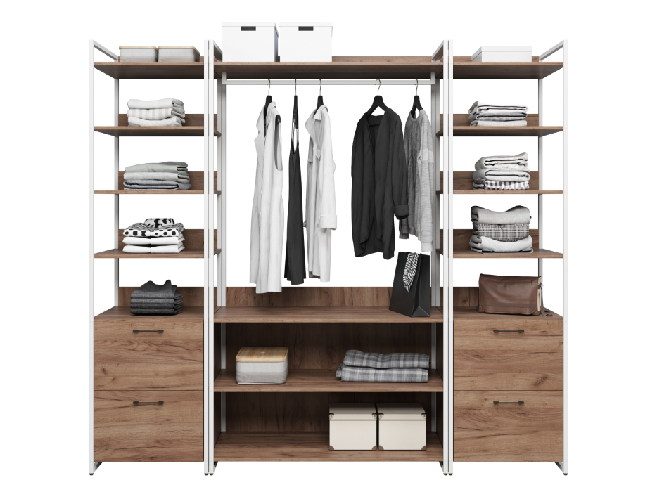 Прихожие, Гардеробная Urban Лофт 04 Белый