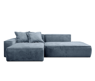 Диван угловой "Бали"со спальным местом, микровелюр