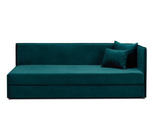 Кровать тахта угловая Гамма с подъемным механизмом, микровелюр