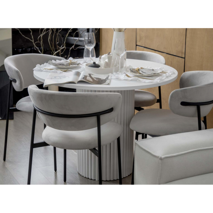 Обеденные столы, Стол Барел 110 (белые ноги)