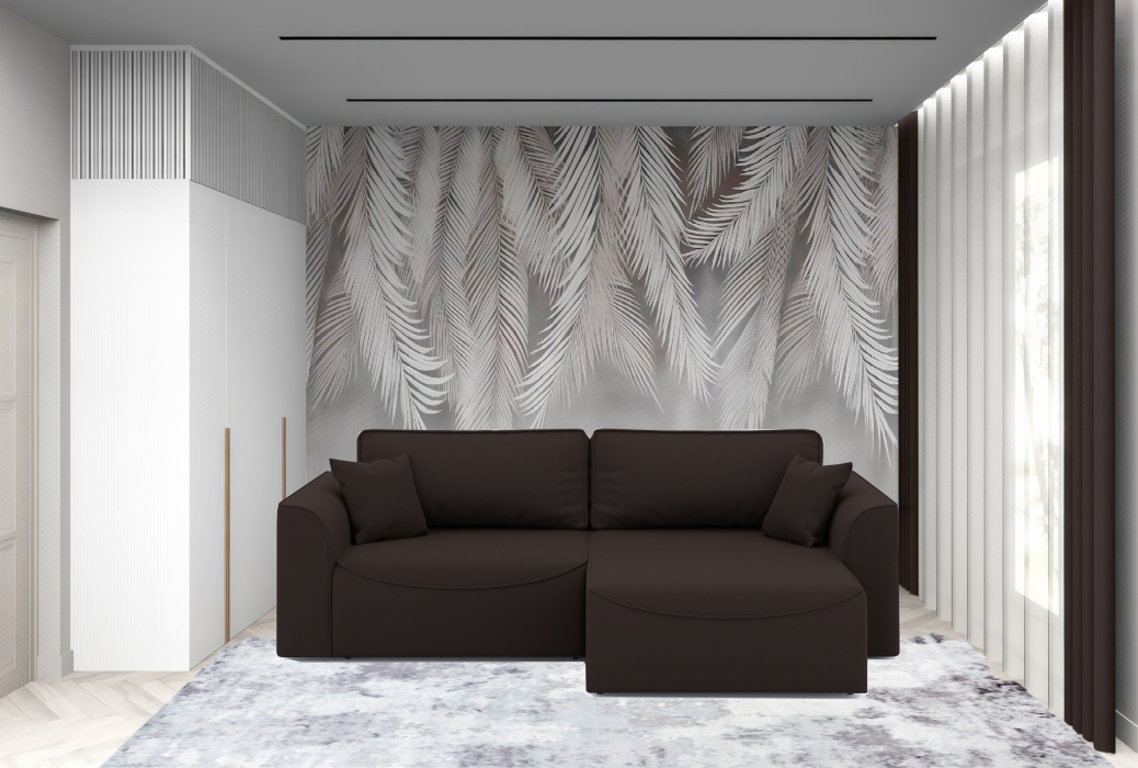 Мягкая мебель, Диван-кровать угловой Рафаэль еврокнижка НПБ, велюр