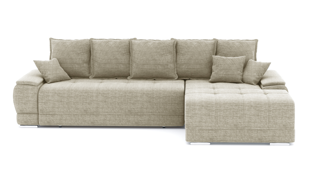 Диваны угловые в гостиную, Диван-кровать угловой Нордвикс ПБ, рогожка