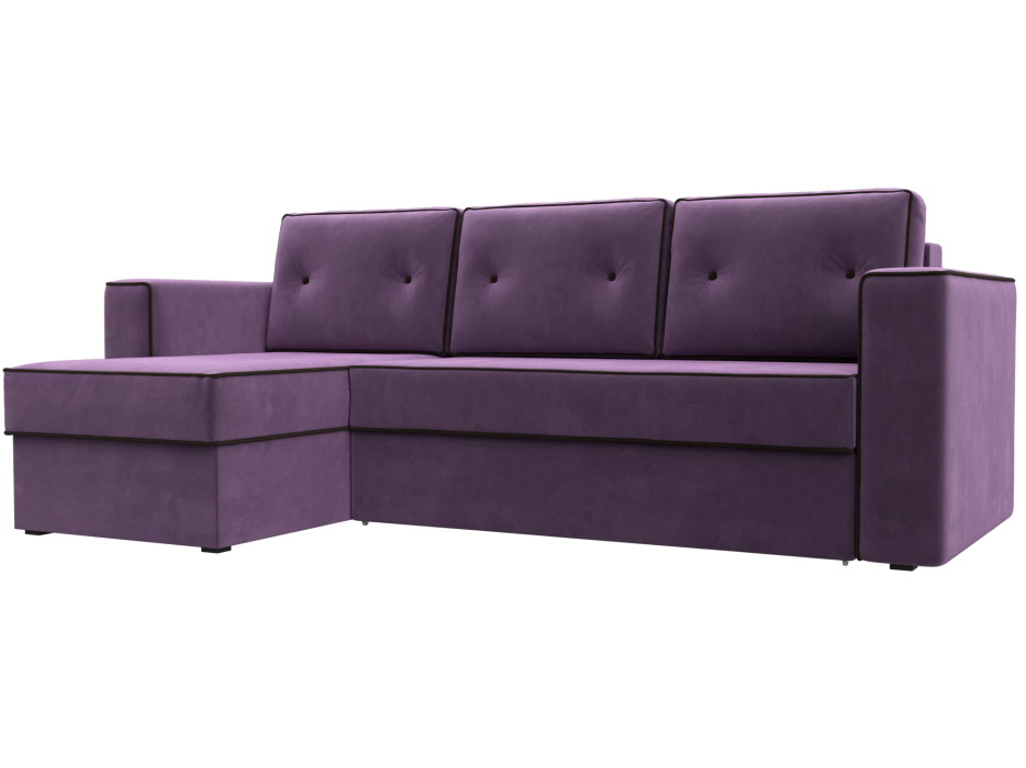 Диваны угловые в гостиную, Угловой диван Принстон левый угол, микровельвет