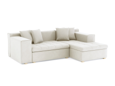 Диваны угловые в гостиную, Диван угловой Чикаго без механизма, велюр