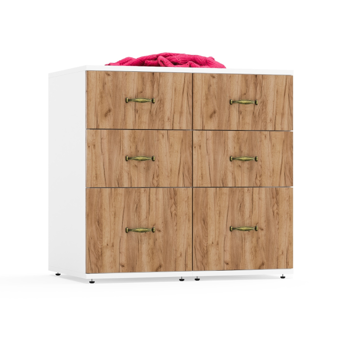 Комоды, Две приставных тумбы Лидер-8 с тремя ящиками каждая.