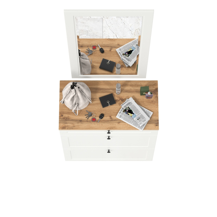 Прихожие, Обувница с зеркалом Остин