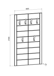 Вешалка Изабель ИЗ-80