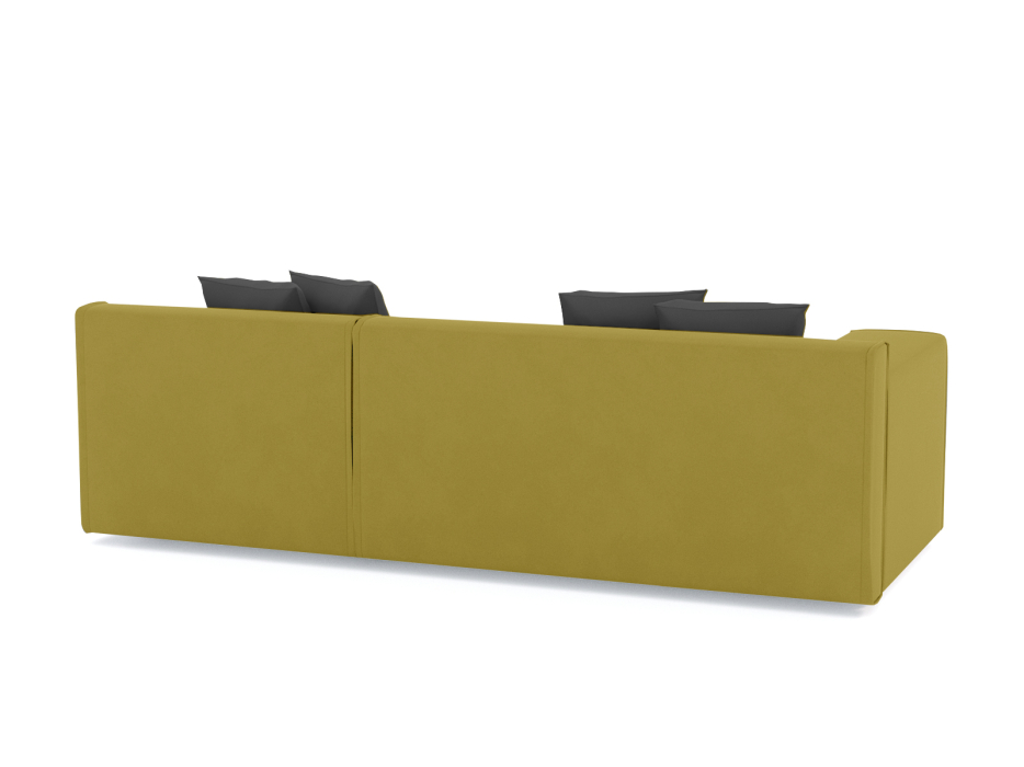 Диваны угловые в гостиную, Диван угловой Чикаго без механизма, велюр