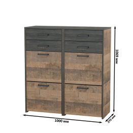 Две тумбы для обуви с двумя ящиками каждая Трувор