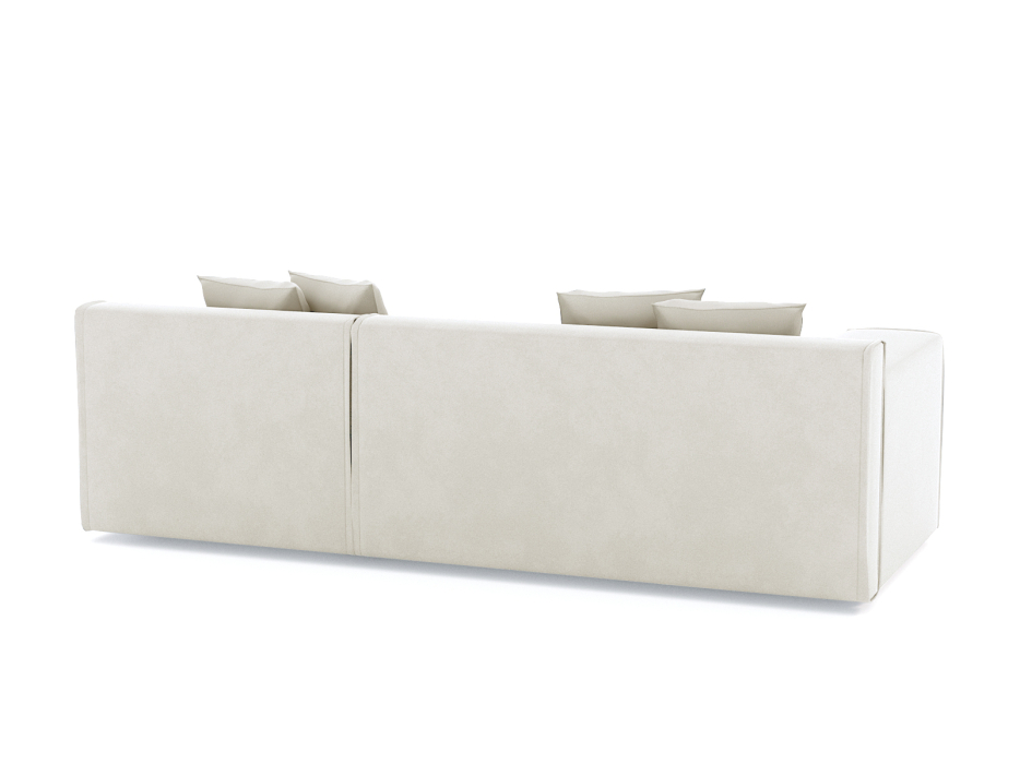 Диваны угловые в гостиную, Диван угловой Чикаго без механизма, велюр