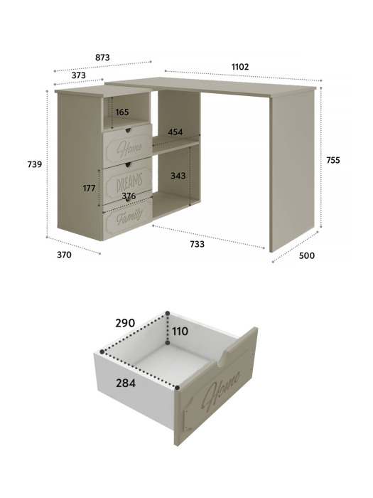 Угловые, Стол угловой Дримстар ДС-5
