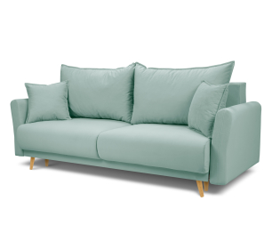 Диван кровать прямой со спальным местом "Мия", микровелюр