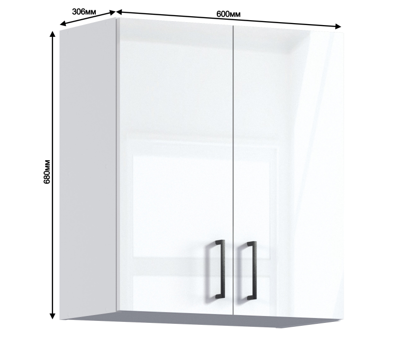 Навесные, Берн шкаф 2 дв 60х68 см