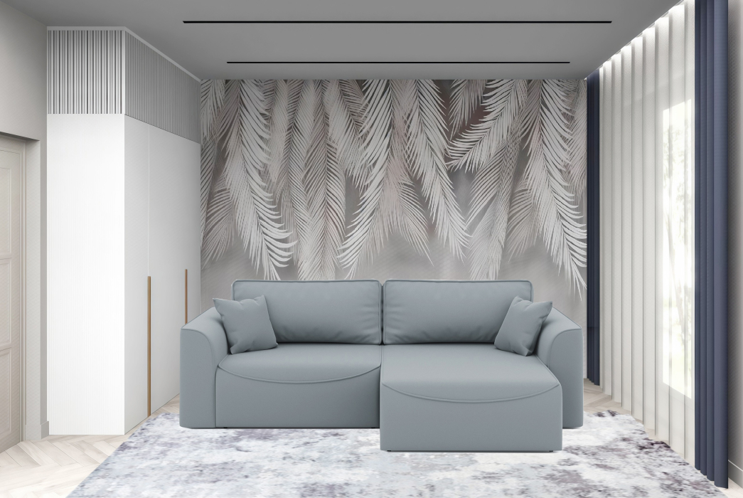 Мягкая мебель, Диван-кровать угловой Рафаэль еврокнижка НПБ, велюр