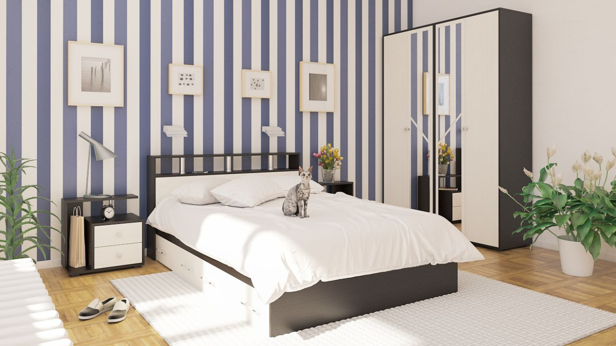 Спальные гарнитуры, Спальный гарнитур Камелия №8