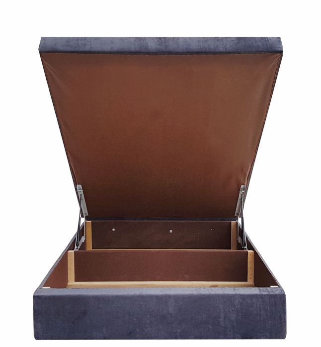 Кровати с мягким изголовьем, Кровать АТЛАНТА 140 с мягким изголовьем, с подъемным механизмом ,велюр