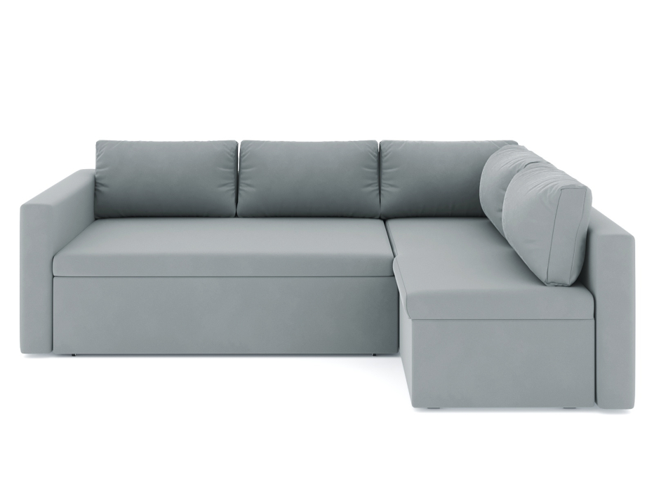 Диваны угловые в гостиную, Диван-кровать угловой Мансберг дельфин, велюр