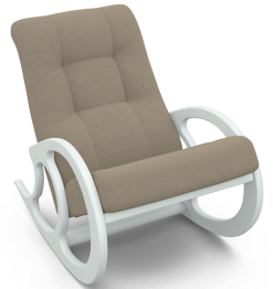 Кресло качалка широкое,велюр