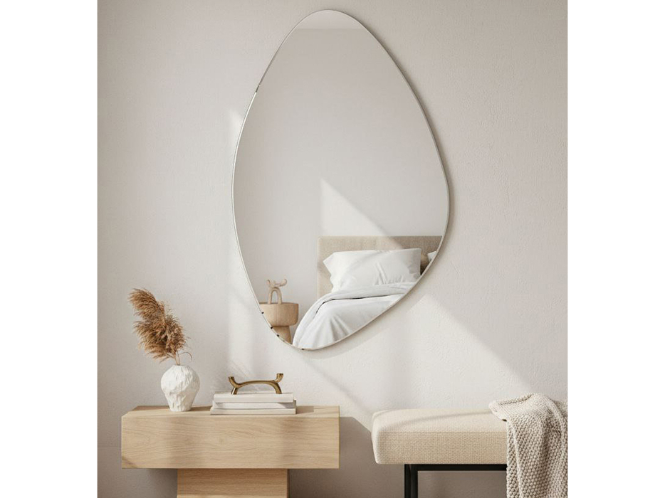 Зеркала в спальню, Зеркало настенное Мебелик фигурное Сельетта-8 110 х 68,3 см