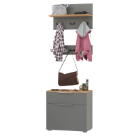 Прихожие, Тумба для обуви с вешалкой и с вешалкой с полкой Октава