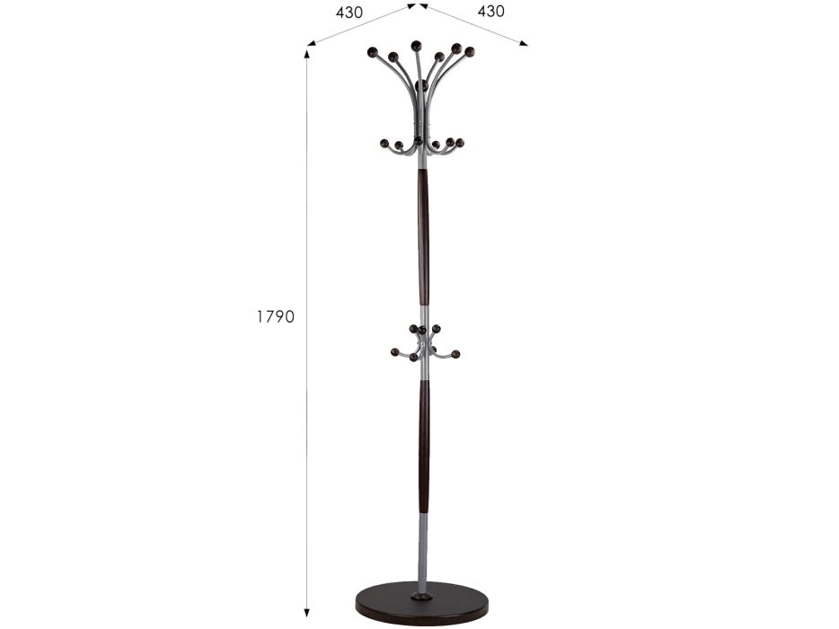 Напольные, Вешалка напольная Мебелик Д 1