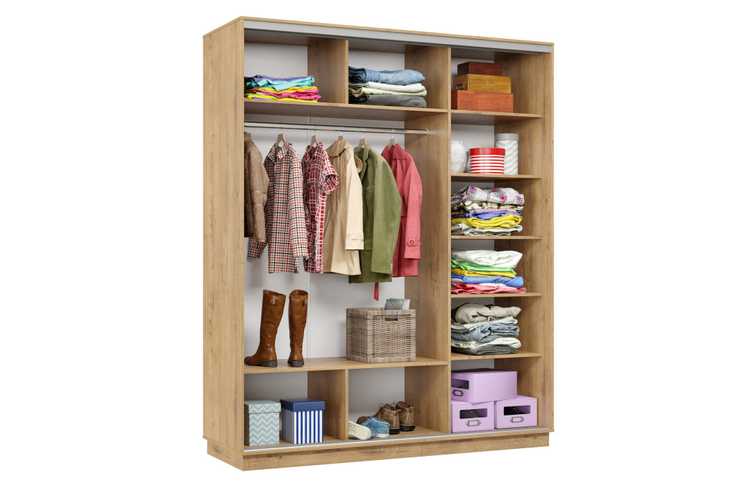 Шкафы-купе 3-х дверные, Шкаф-купе Премьер Лайт 22 (11;08;11) трехдверный