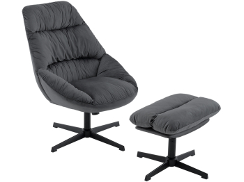 Кресло STOOL GROUP Оррелл с оттоманкой