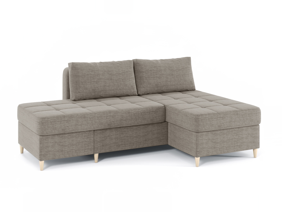 Диваны угловые в гостиную, Диван-кровать угловой Оливер 2 еврокнижка-трансформер, рогожка Люкс