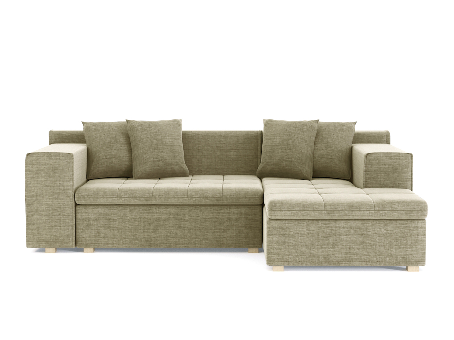 Диваны угловые в гостиную, Диван угловой Чикаго без механизма, рогожка