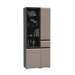 Набор шкафов Сидней - шкаф с ящиком и шкаф-витрин