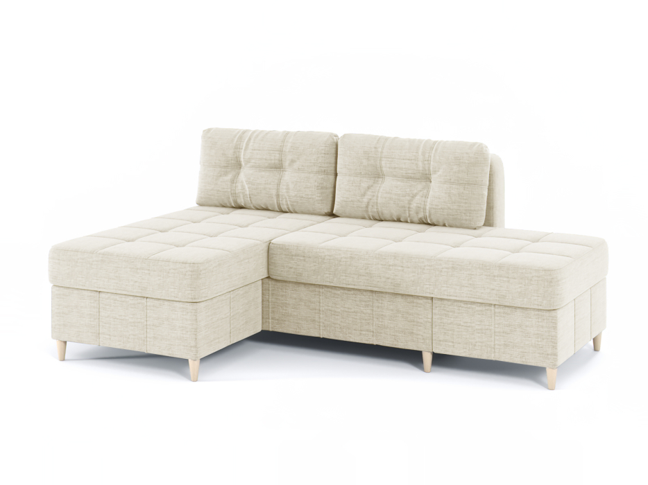 Диваны угловые в гостиную, Диван-кровать угловой Оливер Люкс 2 еврокнижка-трансформер, рогожка Люкс