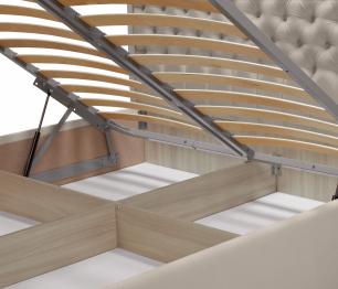 Кровать с мягким изголовьем  Флоренция 1400 с подъемным механизмом