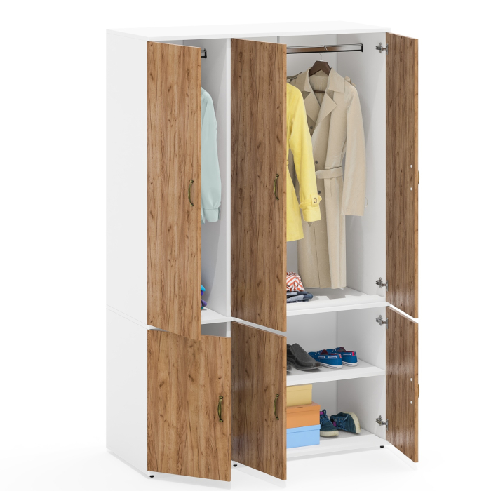 Для одежды, Глубокий шкаф платяной и пенал для одежды Лидер-8