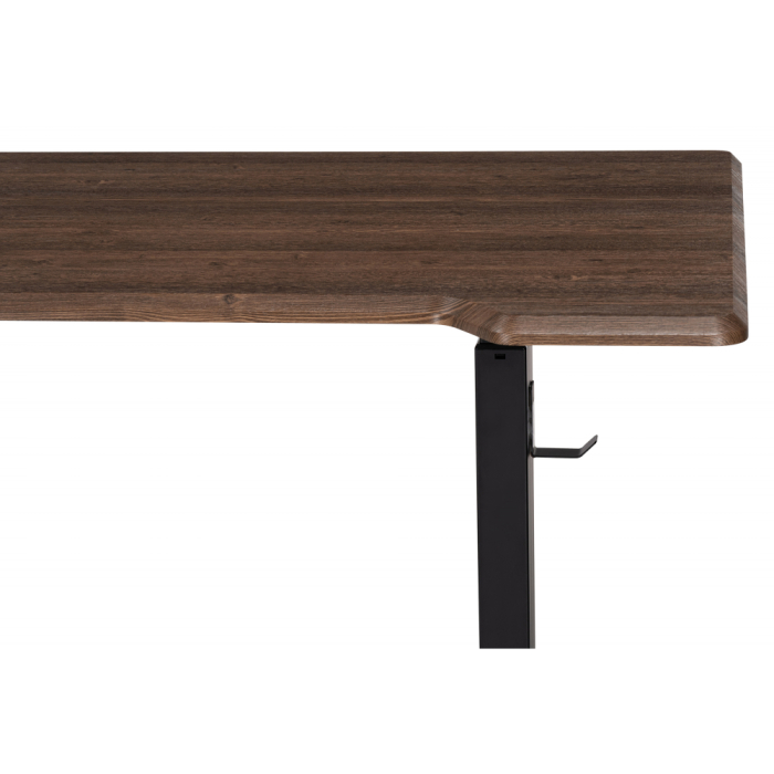 Прямые компьютерные столы, Компьютерный стол Маркос с механизмом подъема 140х80х75, черный