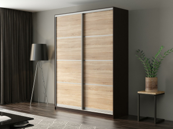 Шкаф-купе Айсберг 180 ВЕНГЕ (сонома/глухой)