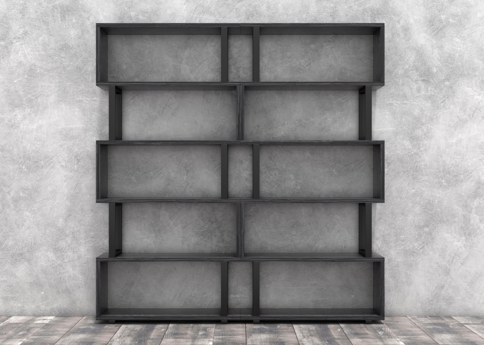 Стеллажи, Стеллаж Айсберг Лофт 180х190-4 Черный