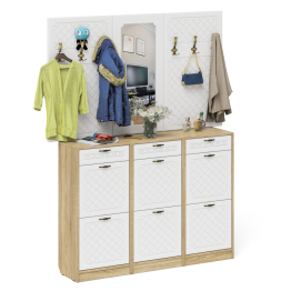 Прихожая П-6 № 6 МДФ фрезеровка ромб