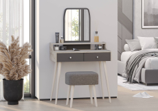 С зеркалом, Трюмо с зеркалом и ящиками на ножках 4-25916