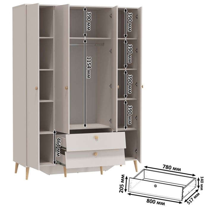 Спальные гарнитуры, Стильная мебель в спальню Афина со спальным местом на 1600