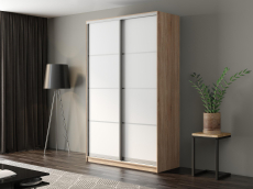 Шкафы-купе, Шкаф-купе Айсберг 160 СОНОМА (белый/глухой)